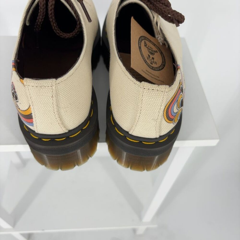 Dr. Martens Canvas Embroidered Platform Oxfords - Picture 6 of 7